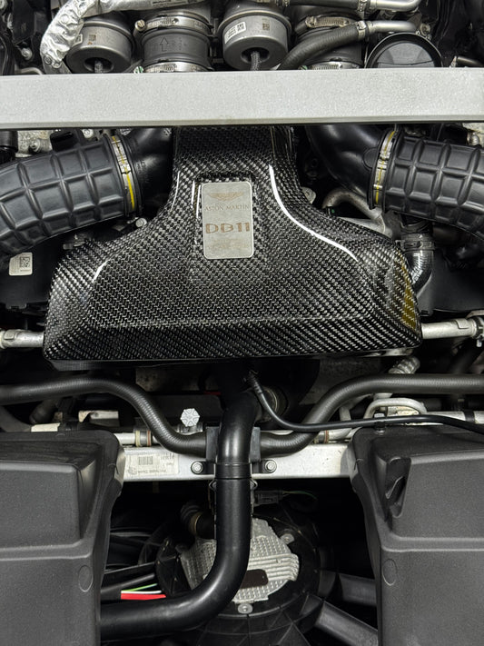 Aston Martin v8 DB11/Vantage carbon fibre engine cover set