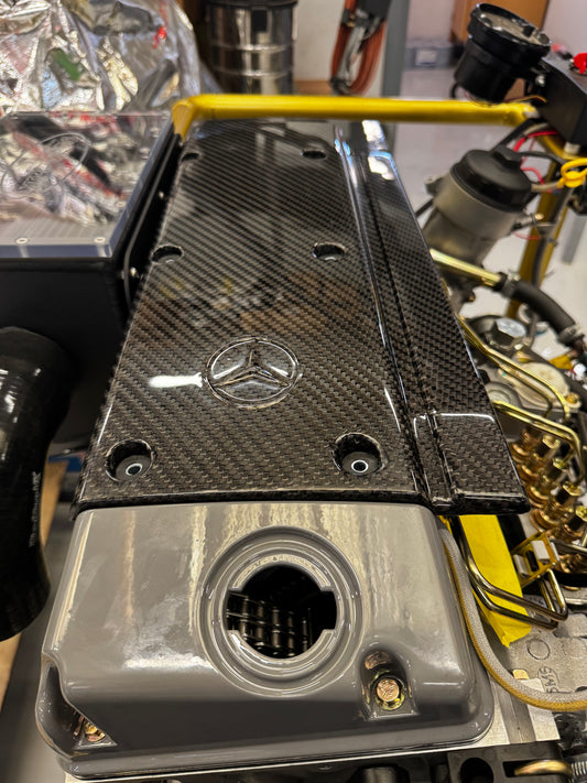 Mercedes om606 carbon fibre engine cover
