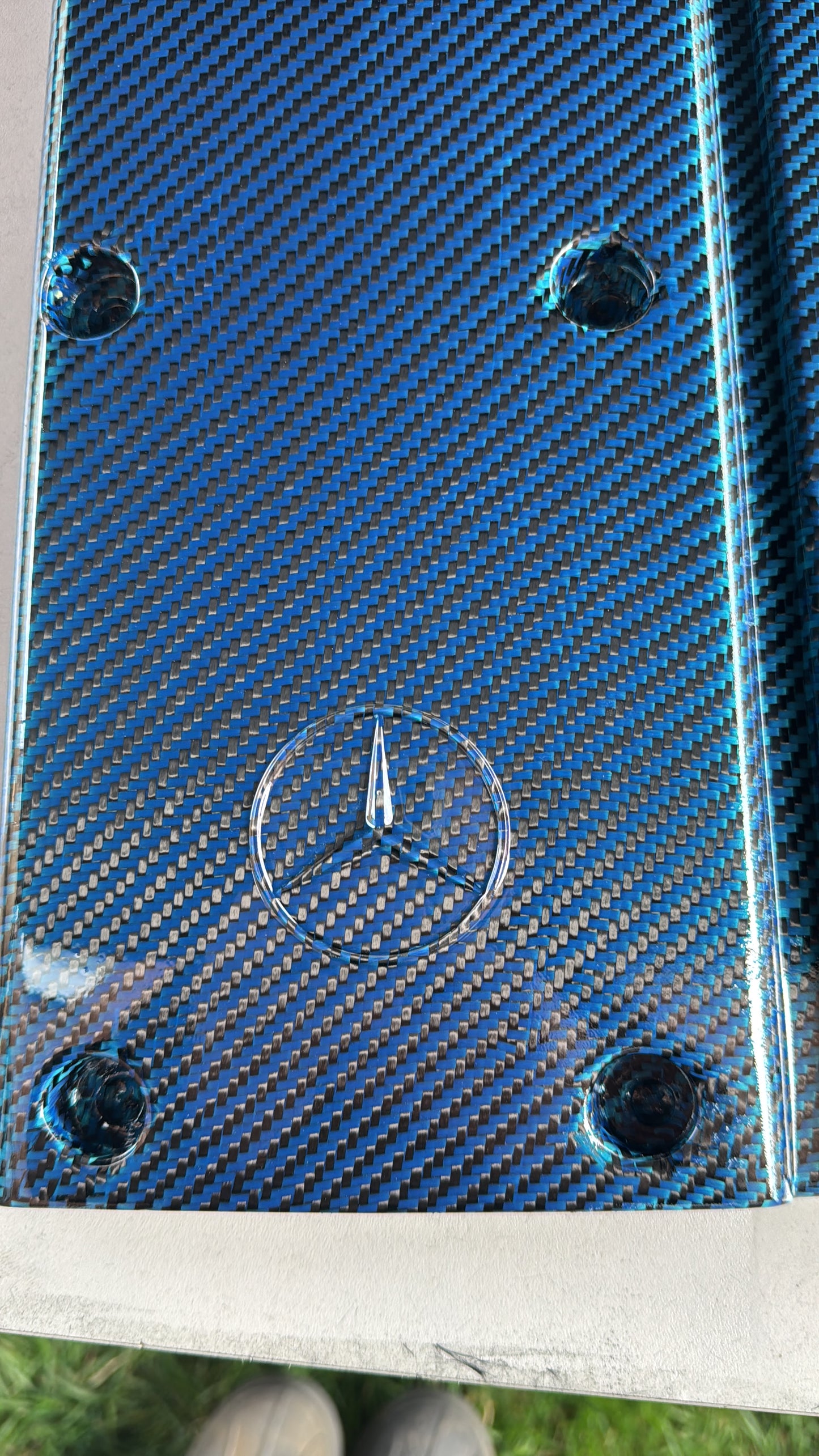 Mercedes om606 carbon fibre engine cover